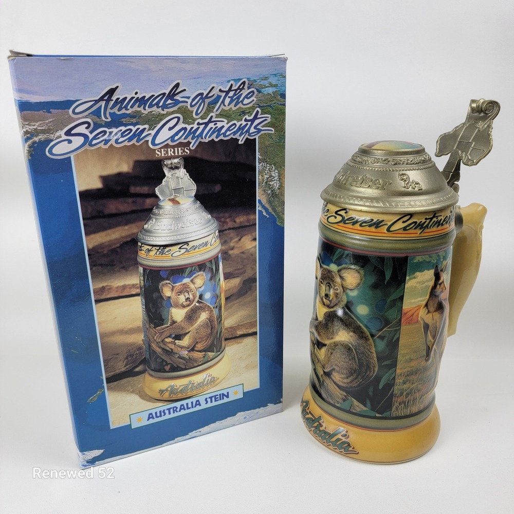 1998 Budweiser Collectible Stein Animals of The Seven Continents #2 Australia